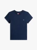 Blue Crew Neck Flag Embroidered T-Shirt  Women