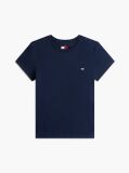 Blue Crew Neck Flag Embroidered T-Shirt  Women