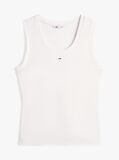 Beige Ribbed Slim Tank Top  Women
