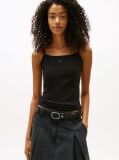 Black Essential Strap Top  Women