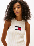 Beige Ribbed Sleeveless Mini Jumper Dress  Women