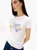 Μπεζ T-Shirt Με Σχέδιο Σε Slim Γραμμή  Γυναίκες