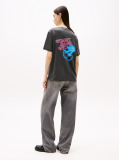 Black Relaxed Neon T-Shirt  Women
