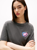 Black Relaxed Neon T-Shirt  Women