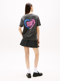 Black Relaxed Neon T-Shirt  Women