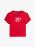 Red Graphic Slim T-Shirt  Women