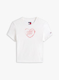 Άσπρο T-Shirt Σε Slim Γραμμή  Γυναίκες