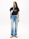 Μπλε Essential T-Shirt Σε Κανονική Γραμμή Με Λογότυπο  Γυναίκες