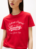 Κόκκινο Essential T-Shirt Σε Κανονική Γραμμή Με Λογότυπο  Γυναίκες
