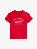 Κόκκινο Essential T-Shirt Σε Κανονική Γραμμή Με Λογότυπο  Γυναίκες