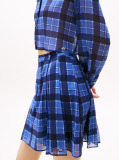 Multi Regular Fit Cropped Chiffon Shirt  Women
