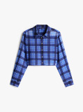 Multi Regular Fit Cropped Chiffon Shirt  Women
