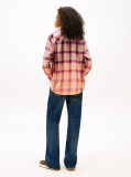 Multi Logo Relaxed Fit Flannel Shirt  Women