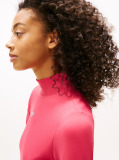 Pink Jersey Long Sleeve Mini Bodycon Dress  Women