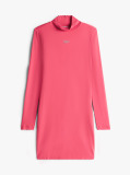 Pink Jersey Long Sleeve Mini Bodycon Dress  Women