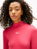 Pink Jersey Long Sleeve Mini Bodycon Dress  Women