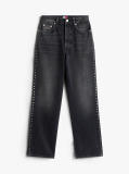 Denim Ψηλόμεσο Μαύρο Τζιν Με Καρφιά  Γυναίκες