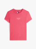 Ροζ Jersey T-Shirt Σε Slim Γραμμή Με Λογότυπο  Γυναίκες