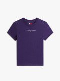 Μωβ Slim T-Shirt Με Linear Σχέδιο  Γυναίκες