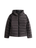 Black Hooded Down Puffer Jacket  Women