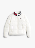Beige Logo Relaxed Puffer Jacket  Women
