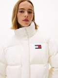 White Down Hooded Alaska Puffer Jacket  Women