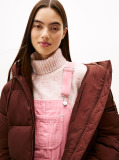 Brown Water Repellent Ripstop Hooded Puffer Jacket  Women