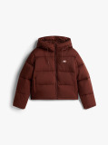 Brown Water Repellent Ripstop Hooded Puffer Jacket  Women