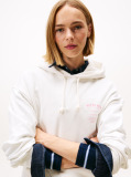 White Boxy Western TJ Hoodie  Women