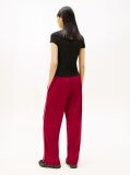 Black Essential Slim Rib Logo T-Shirt  Women