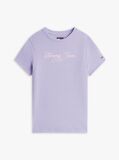 Μωβ Essential Ριμπ T-Shirt Σε Slim Γραμμή  Γυναίκες