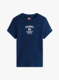 Blue Logo Ribbed Slim T-Shirt  Women