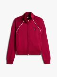 Pink Tommy Badge Interlock Knit Track Jacket  Women