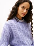Purple Flag Cable Knit Relaxed Jumper  Women