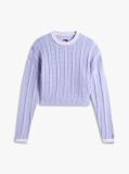 Purple Flag Cable Knit Relaxed Jumper  Women