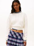 White Flag Cable Knit Relaxed Jumper  Women