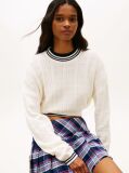 White Flag Cable Knit Relaxed Jumper  Women