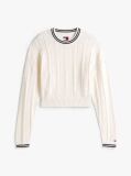 White Flag Cable Knit Relaxed Jumper  Women