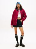 Pink Corduroy Collar Twill Utility Jacket  Women