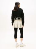 Beige Pleated Mini Skirt  Women
