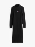 Black Tommy Badge Maxi Jumper Dress  Women