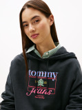 Μαύρο Crest Flag Hoodie  Γυναίκες