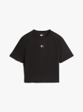 Μαύρο Τ-shirt Σε Boxy Γραμμή Με Λογότυπο  Γυναίκες