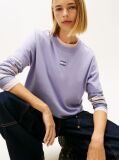 Purple Boxy Badge Tee  Women