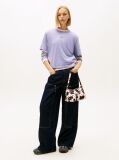 Purple Boxy Badge Tee  Women