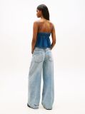 Denim Chambray Spaghetti Strap Slim V-Neck Top  Women