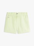 Green Linen Blend Five-Pocket Shorts  Women