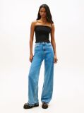 Black Ribbed Slim Bandeau Top  Women