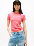 Pink Logo Slim Fit T-Shirt  Women