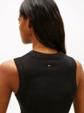 Μαύρο Slim Αμάνικο Τοπ Με Bubble Λογότυπο  Γυναίκες